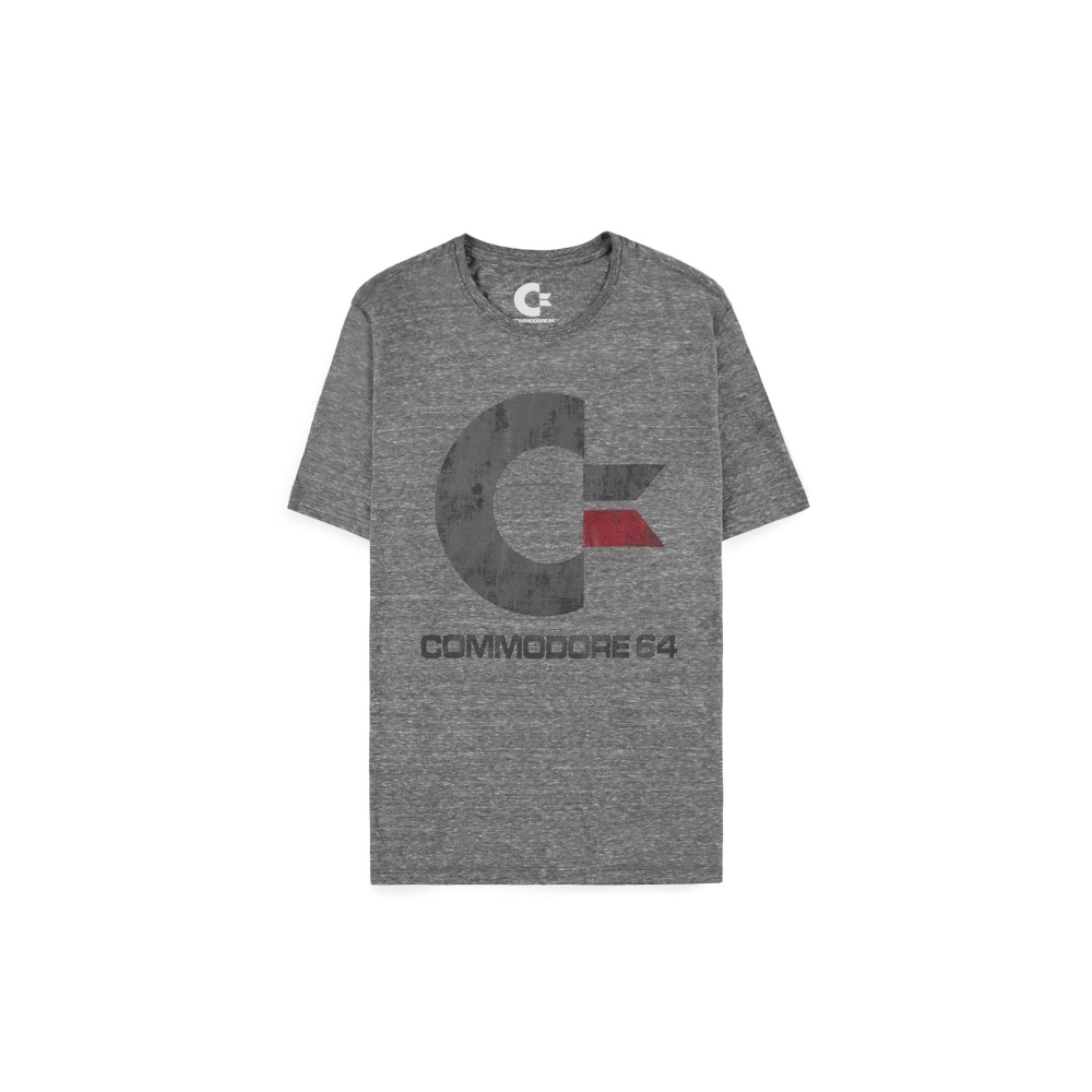 Commodore 64 - Logo Mens Tshirt - Grey